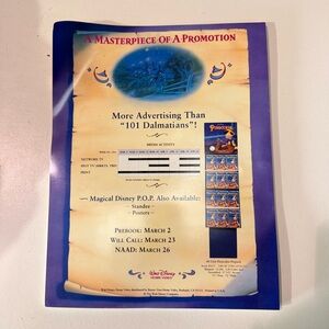 Vintage Disney Home Video Promotional Sales Kit | Pinocchio / Darkwing Duck